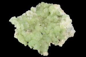 3.8 Green Prehnite Crystal Cluster - Morocco (#190989) For Sale