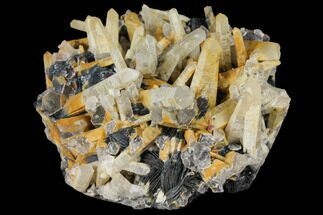 Quartz Crystals with Bladed Hematite - Lechang Mine, China #132741
