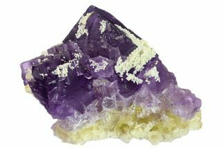 Purple-Yellow Fluorite & Bladed Barite - Cave-in-Rock, Illinois #132543