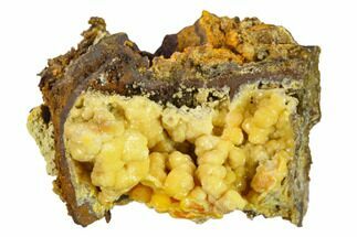 Yellow-Orange Vanadinite Aggregation - Mibladen, Morocco #133891