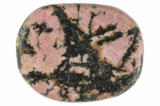 1.7" Polished Rhodonite Flat Pocket Stones - Crystal #137347