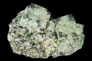 Quartz Encrusted Fluorite Crystal Cluster - Rogerley Mine #135711