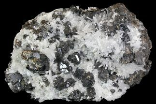 Quartz, Sphalerite & Pyrite Crystal Association - Peru #138165
