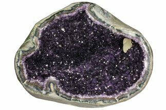 Gorgeous, Amethyst Geode with Calcite - Uruguay #140523
