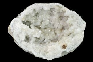 Keokuk Quartz Geode with Calcite & Pyrite (Half) - Iowa #144752