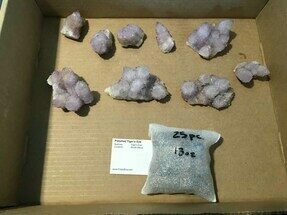 Cactus Amethyst and Tumbled Tiger's Eye Lot #145243