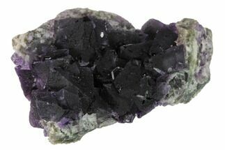 Purple-Green Octahedral Fluorite Crystal Cluster - China #146649