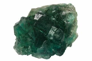 Apple-Green Cubic Fluorite Crystal Cluster - China #147060