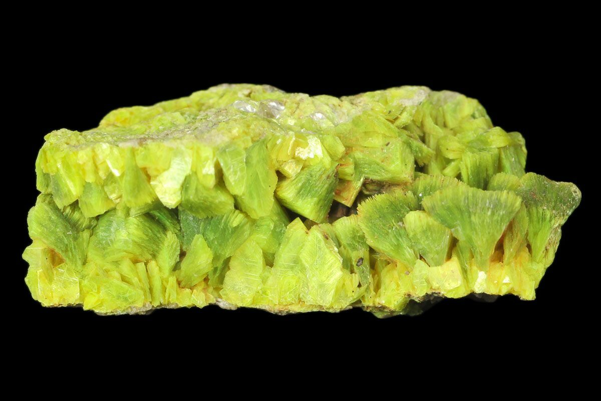 1 Yellow-Green Autunite Crystal Cluster - Hunan, China (#147646) For Sale  
