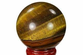 1.8" Polished Tiger's Eye Sphere - Crystal #148873