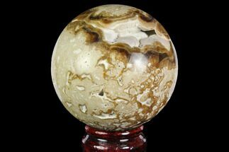 3" Polished Chocolate Calcite Sphere - Pakistan - Crystal #149528