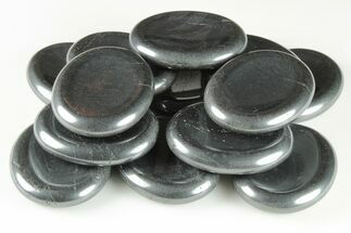 Shiny Polished Hematite Worry Stones #150407