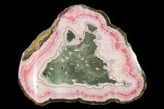 Rhodochrosite Stalactite Section with Pyrite - Argentina #150847