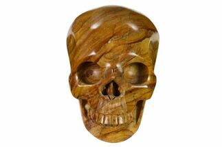 3" Realistic, Polished Picture Jasper Skull  - Crystal #151155