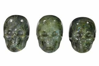 2" Polished Labradorite Skulls - Crystal #151385
