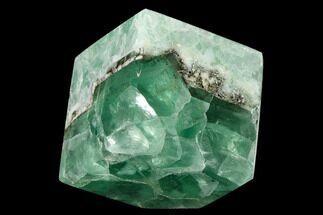 Polished Green Fluorite Cube - Mexico #153392