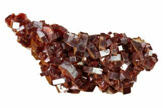 Deep Red Vanadinite Crystal Cluster - Morocco #157039