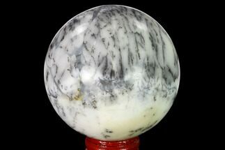 Polished Dendritic Agate Sphere - Madagascar #157648