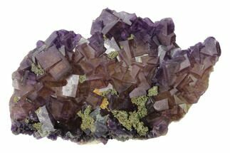 Cubic Purple Fluorite with Phantoms - Yaogangxian Mine #161511