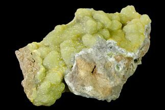 5.4" Sparkling, Botryoidal Yellow-Green Smithsonite - China - Crystal #161532