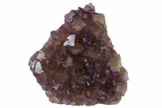 Cubic Purple Fluorite with Phantoms - Yaogangxian Mine #162009