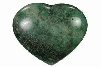 3.25" Polished Fuchsite Heart - Madagascar - Crystal #167308