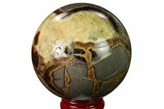 2.5" Polished Septarian Sphere - Utah - Crystal #167611