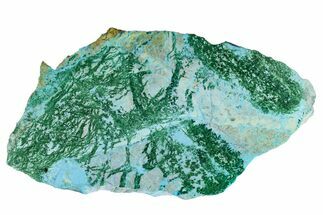 4.3" Polished Blue River Chrysocolla Slice - Arizona - Crystal #167571