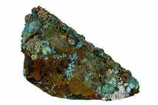 1.85" Chrysocolla on Quartz Crystal - Tentadora Mine, Peru - Crystal #169247