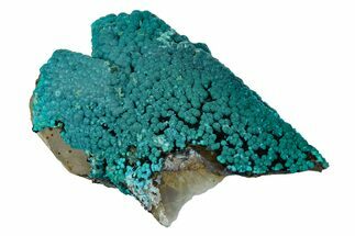 Chrysocolla on Quartz Crystal Cluster - Tentadora Mine, Peru #169253