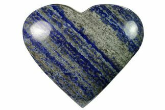 3.5" Polished Lapis Lazuli Heart - Pakistan - Crystal #170935