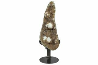 Sparkly, Orange Quartz Formation With Stand - Uruguay #171791