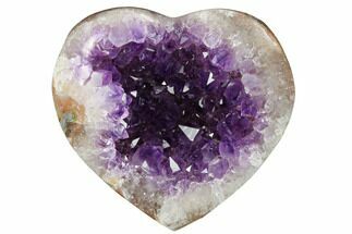 Purple Amethyst Heart - Uruguay #172035