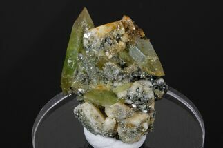 Green Titanite (Sphene), Feldspar and Muscovite - Pakistan #175082