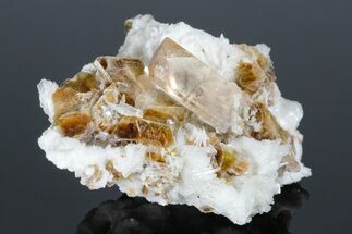 3.2" Gorgeous Topaz Crystal on Albite and Mica - Pakistan - Crystal #175078