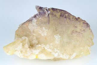 Calcite Crystal Cluster with Purple Fluorite (New Find) - China #177601