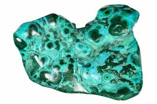 3.5" Vibrant, Polished Malachite with Chrysocolla - Congo - Crystal #179433