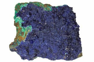 Sparkling Azurite Crystals with Malachite - Laos #179673