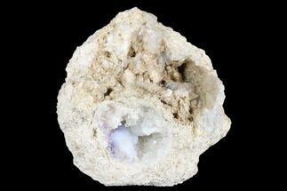Purple Fluorite & Chalcedony Geode Section - Fluorescent! #182394