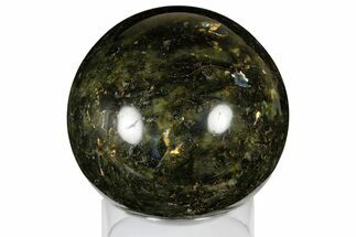 Huge, 8.1" Polished Labradorite Sphere (30 lbs) - Madagascar - Crystal #182598