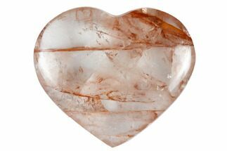 Polished Hematoid Quartz Hearts - / Size #183365