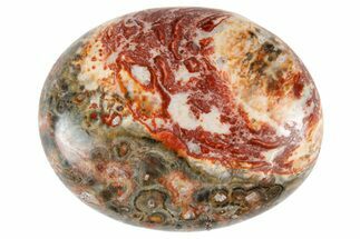 Polished Leopard Skin Jasper Pocket Stones - 1.8" Size - Crystal #183546