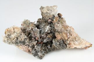 Scepter Quartz and Calcite Crystal Association - Cocineras Mine #183750