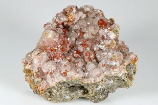 Vanadinite and Calcite Crystal Association - San Carlos Mine #183737