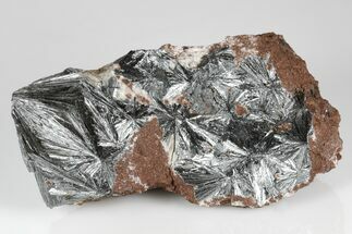 Metallic, Needle-Like Pyrolusite Cystals - Morocco #183866