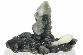Stilbite Crystals on Quartz Chalcedony - India #183982