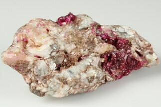 Roselite and Calcite Crystal Association - Aghbar Mine, Morocco #184212