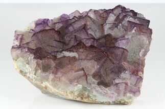 Purple Edge Fluorite Crystal Cluster - Qinglong Mine, China #186904