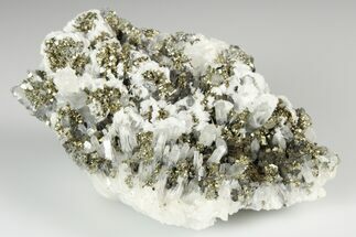 Sparkling Pyrite, Calcite and Quartz Association - Peru #187374