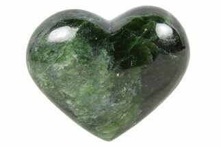 Polished Jade (Nephrite) Heart - Afghanistan #187921